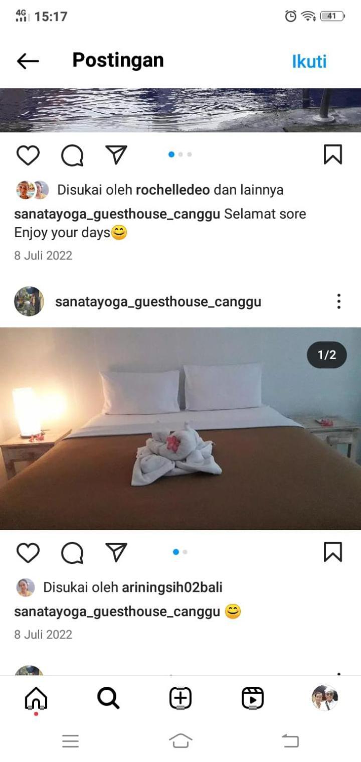 Sanata Yoga Guesthouse Canggu Extérieur photo